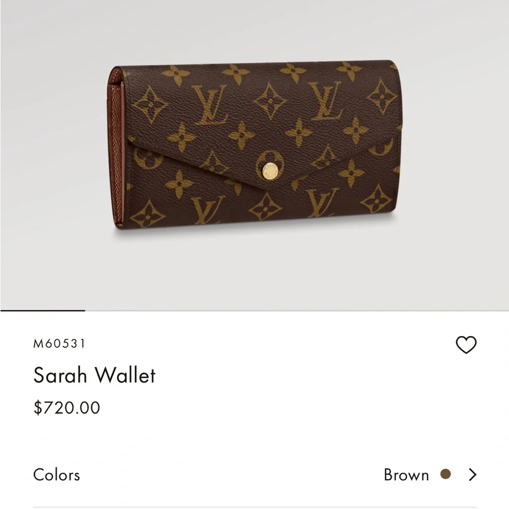 Louis Vuitton Sarah Wallet - Picture 10 of 12